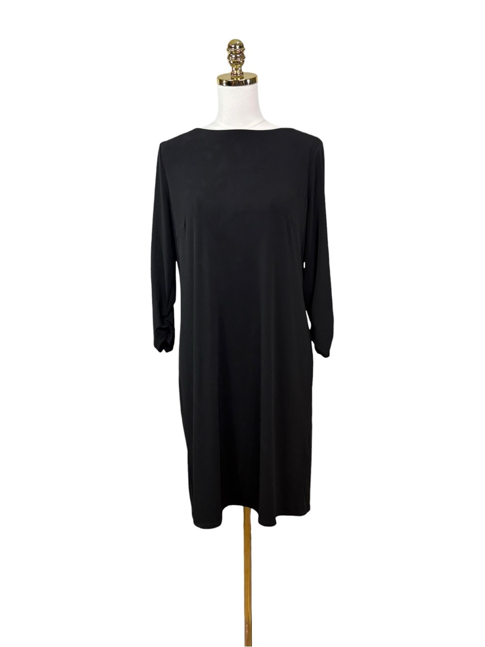 Woman’s Chico’s black stretchy 3/4 sleeve dress size 1 (size 8-10)
